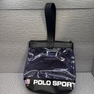 Vintage 90s Polo Sport Clear Stadium Bag Ralph Lauren Retro‎ Y2K Streetwear